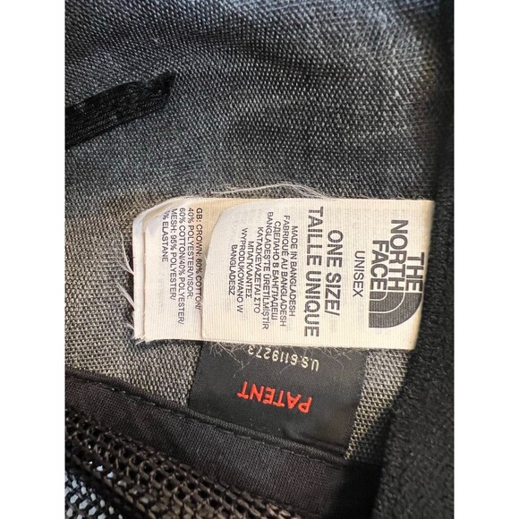 The North Face Grey Black Trucker Hat Flexfit Snapback One Size - Picture 4 of 6